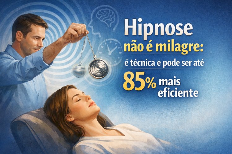 Hipnose não é milagre: é técnica e pode ser até 85% mais eficiente